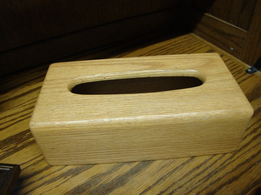 Wooden Tissue Box Cover-Rectangular 3.25x5.6x10.75"Natural Wood Finish Decor 985 | eBay
