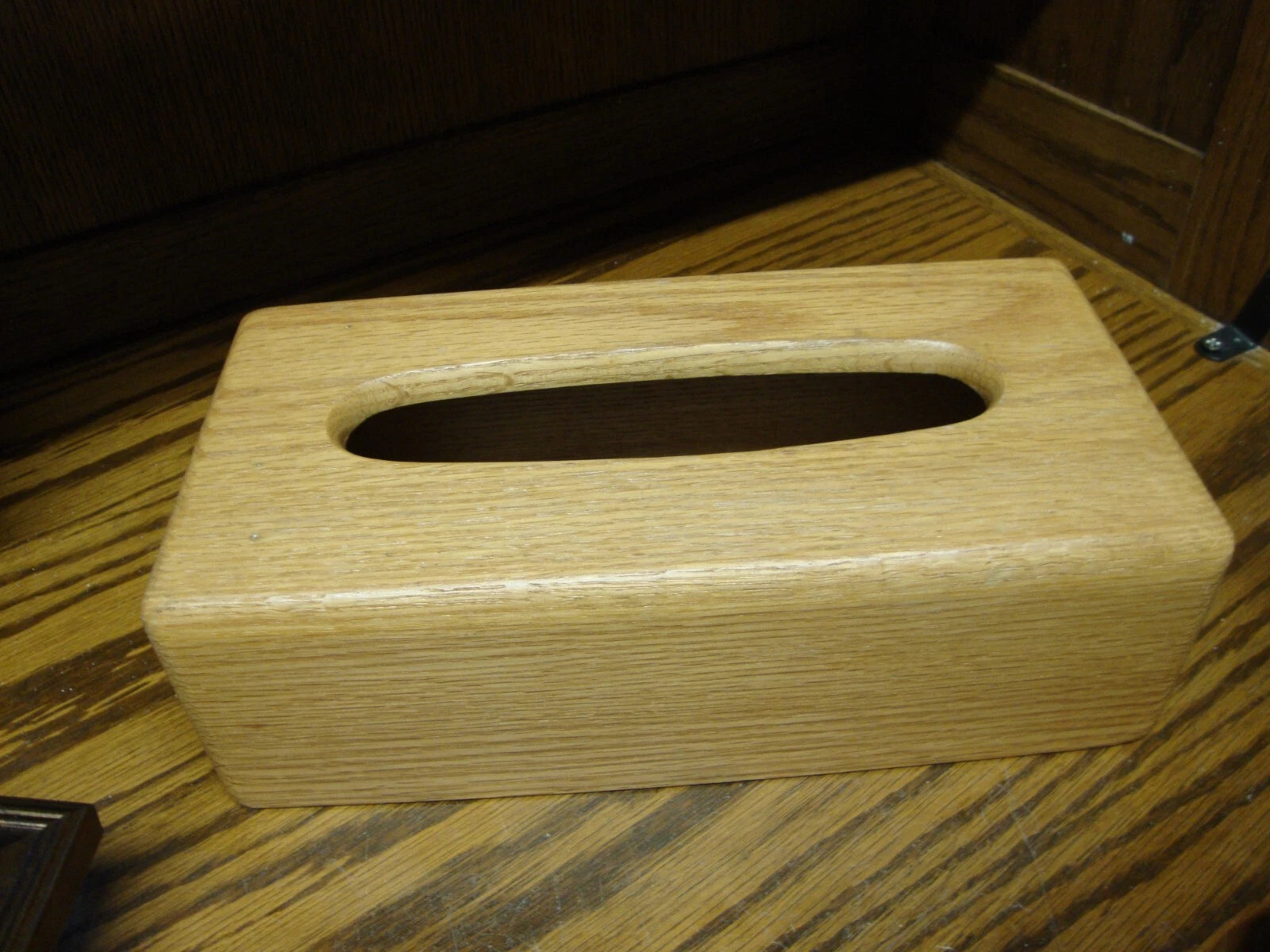 Wooden Tissue Box Cover-Rectangular 3.25x5.6x10.75"Natural Wood Finish Decor 985 | eBay