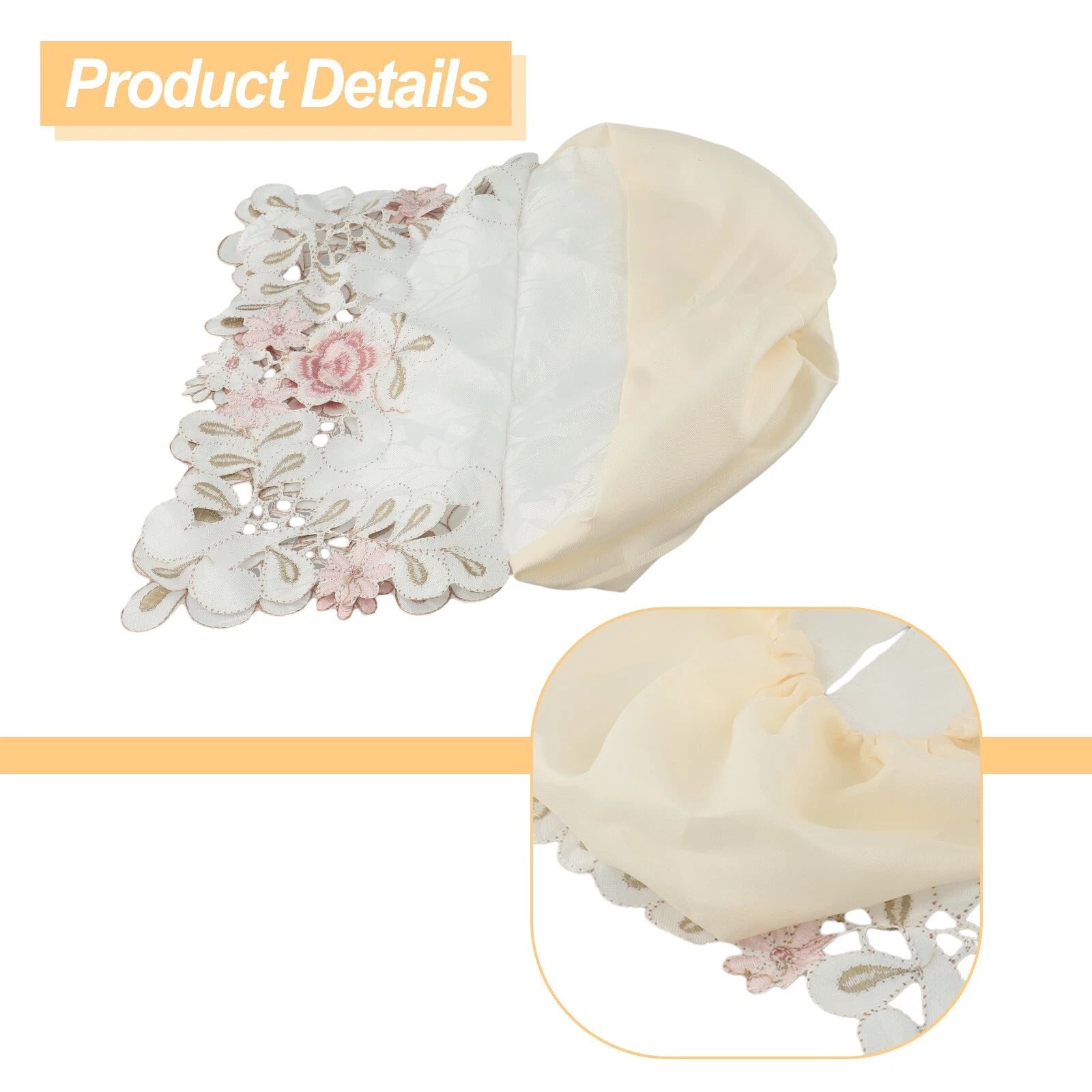 Exquisite Vintage Lace Fabric Tissue Box Cover Embroidered Tissue Box Cover | eBay