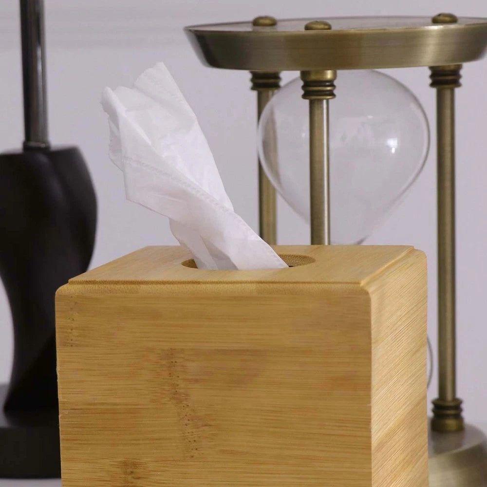 Tissue Cube Box Tissue Holder Bathroom Storage Tissue Box Cover Rectangular | eBay
