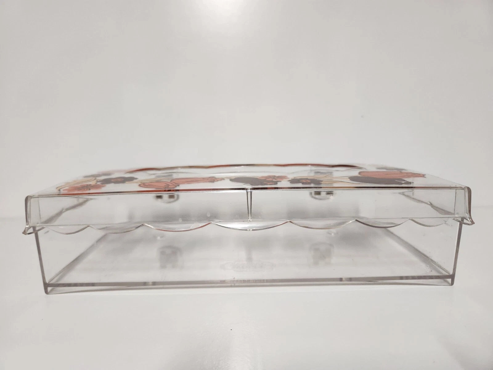 VTG Flower Boho Retro Tissue Box Cover Holder Cottagecore Floral Neutral Acrylic | eBay