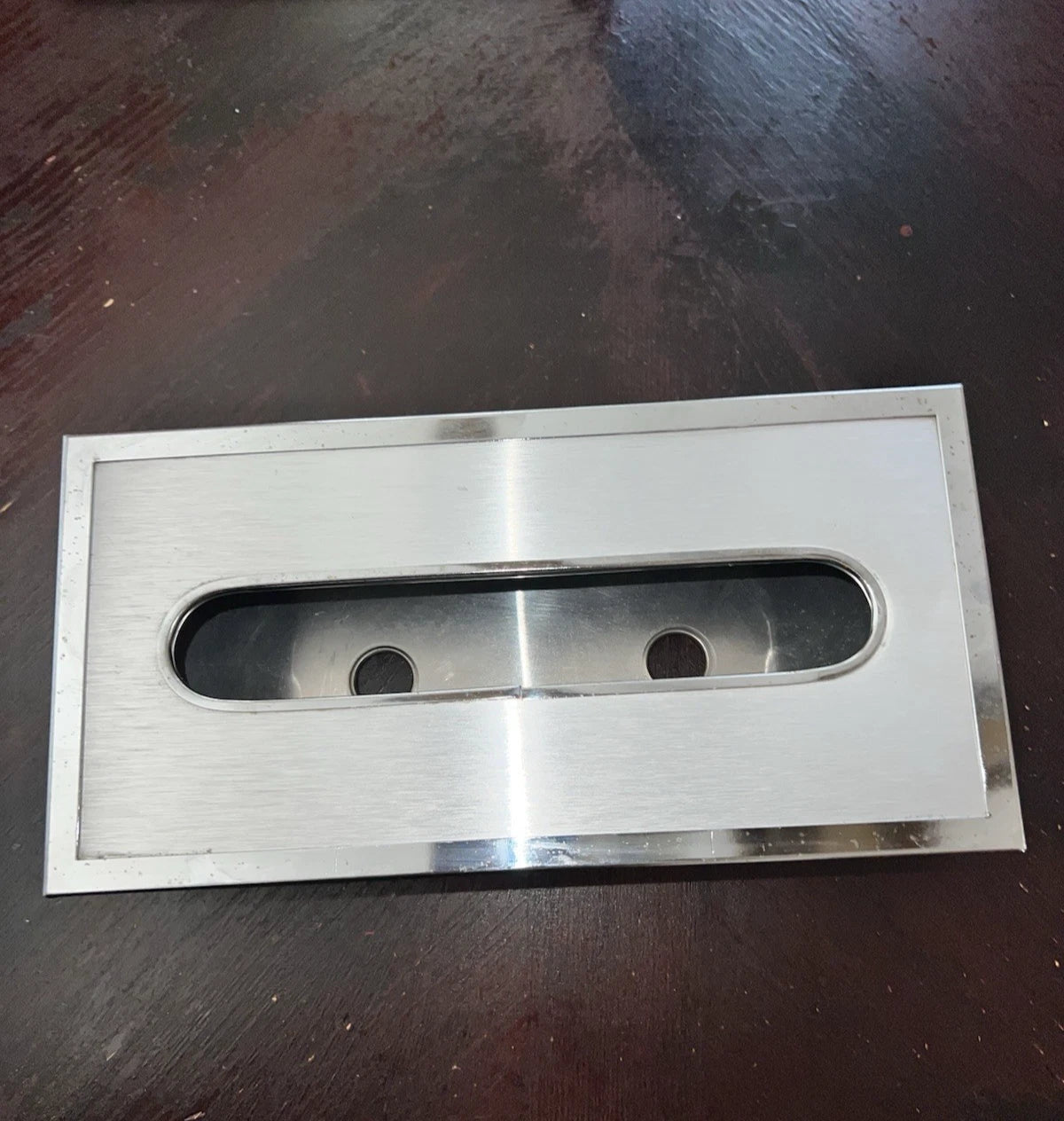 Vintage Chrome Tissue Box Paper Holder Retro Recessed Bathroom Lid Cover | eBay