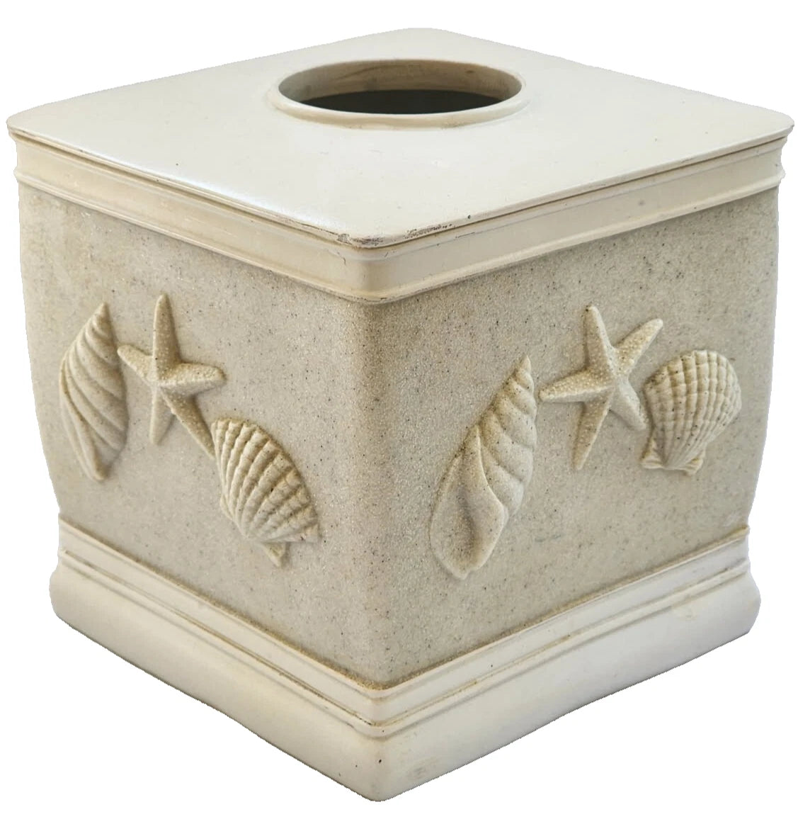 Tissue Box Cover Ivory Square Bathroom Kleenex Accessories Facial Tissue Holder | eBay