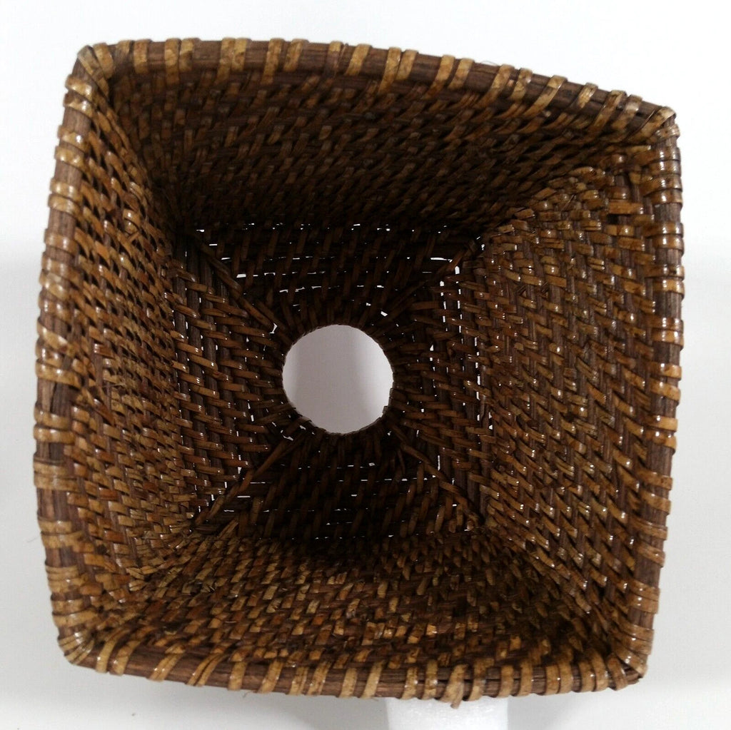 Vintage Wicker Rattan Wood Tissue Box Cover Holder Tropical Coastal Bohemian | eBay