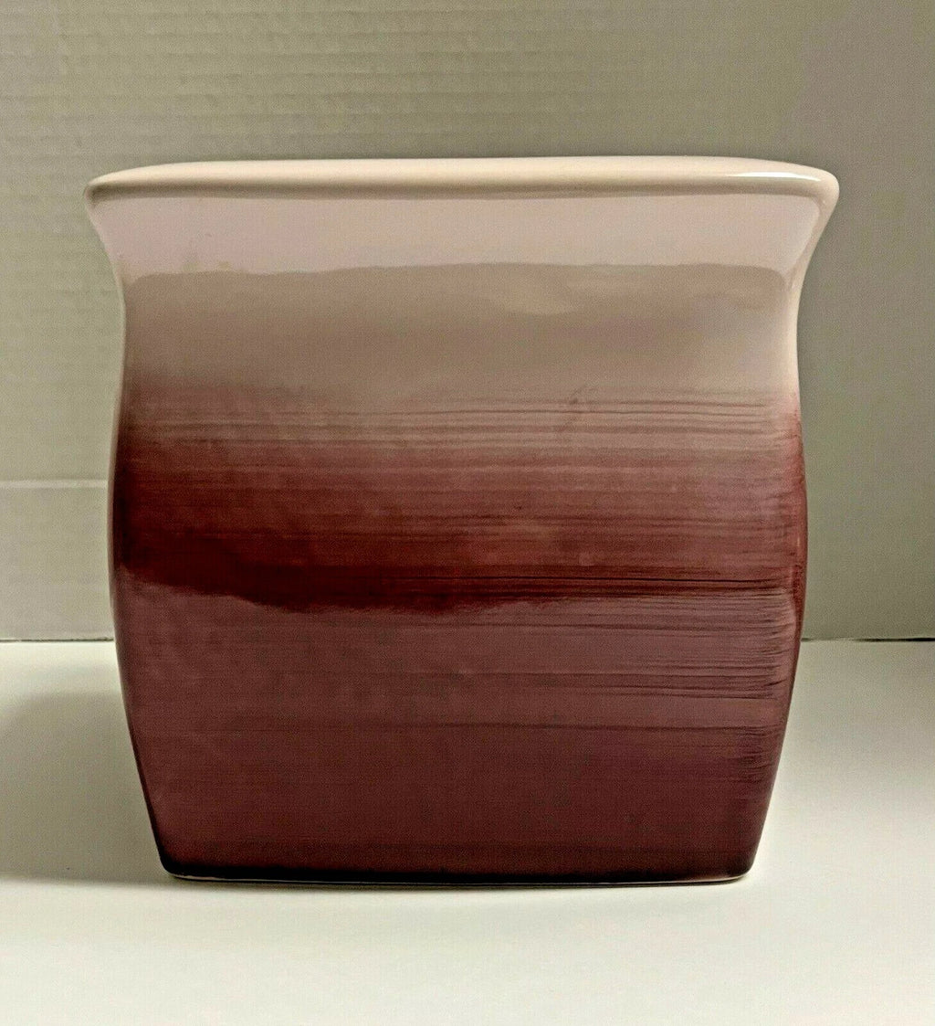 Wamsutta Square Ceramic Tissue Box Cover PURPLE and LAVENDER OMBRE | eBay