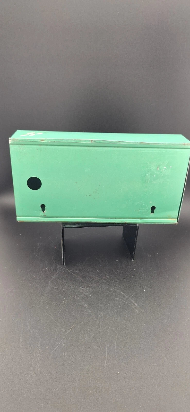 Vintage Tole Painted Metal Tissue Box Holder Retro Cottage Chic Roses on Green | eBay