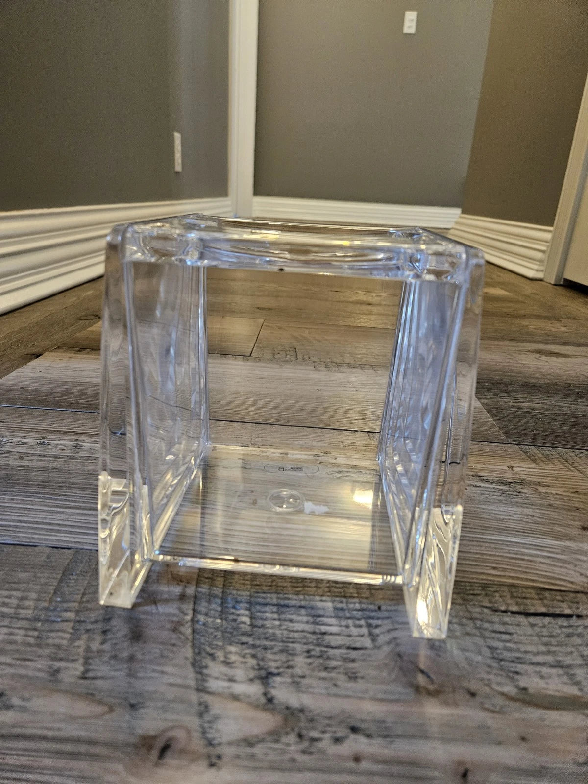 Vintage Grainware Lucite Acrylic Clear Tissue Holder Hinged Lid Square MOD | eBay