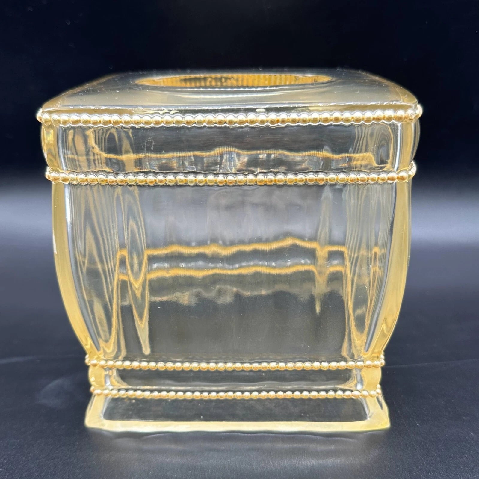 Vintage MCM Beaded Lucite Tissue Box Holder | eBay