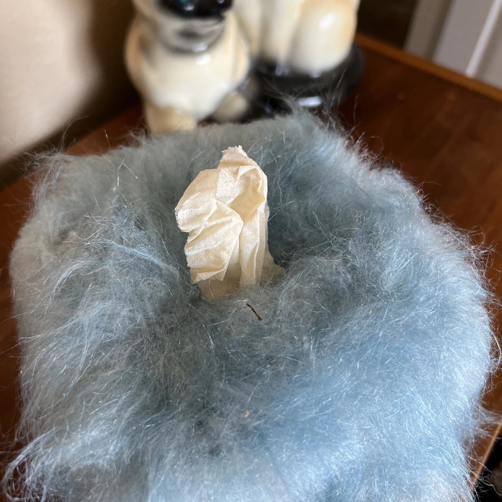 Vintage 1970s Dimple Doll Tissue Box Cover Sky Blue White Hair Grandma Boho | eBay