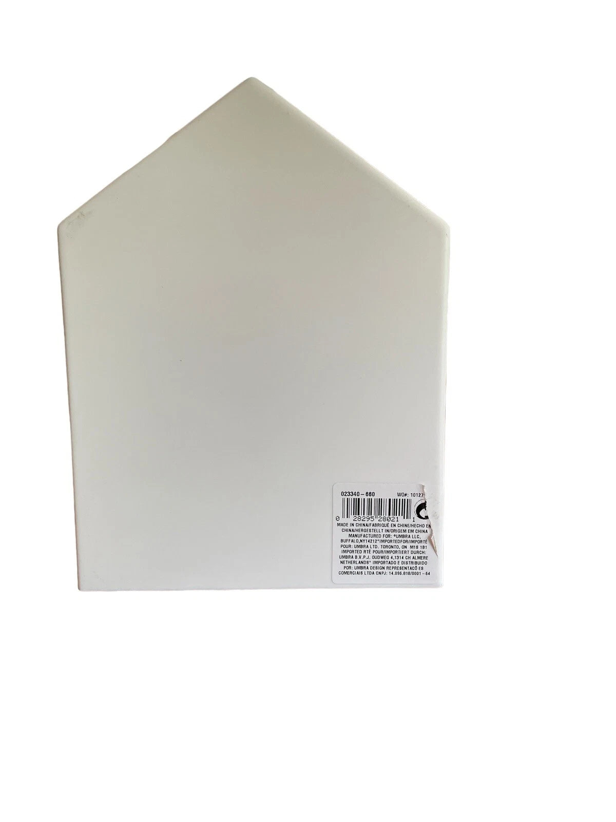 "Bless You" Casa Tissue Box Cover House Square Tissue Box Holder White Plastic | eBay