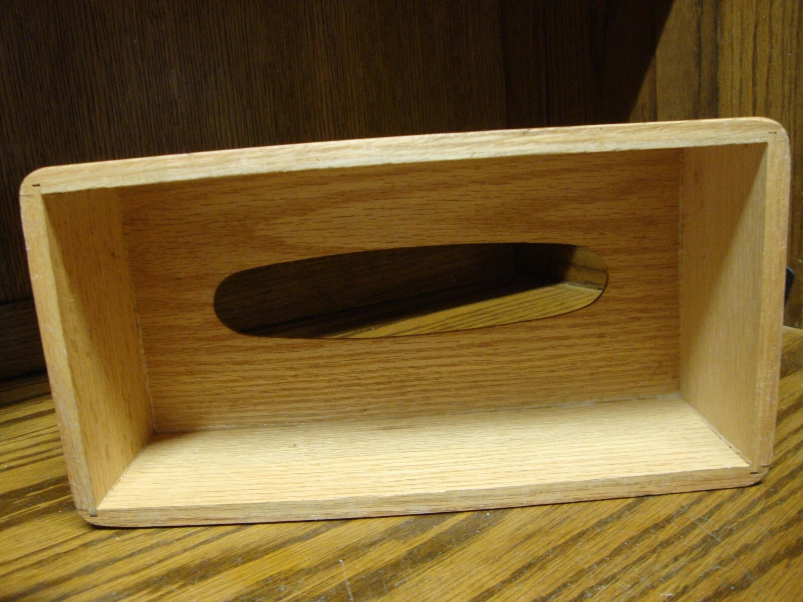 Wooden Tissue Box Cover-Rectangular 3.25x5.6x10.75"Natural Wood Finish Decor 985 | eBay