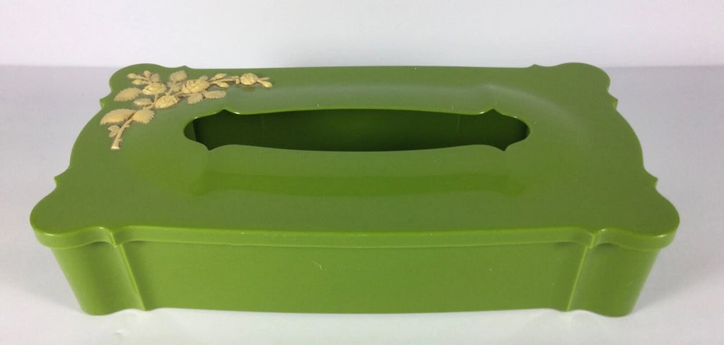 Vintage Mid Century Green Schwarz Bros Plastic Tissue Box Holder Hinged | eBay