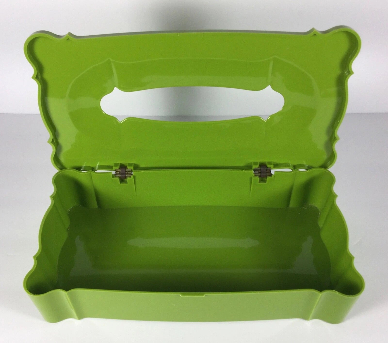 Vintage Mid Century Green Schwarz Bros Plastic Tissue Box Holder Hinged | eBay