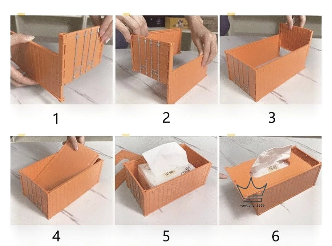 1:28 Industrial Shipping Container Tissue Box Napkin Paper Container Kitchen NEW | eBay