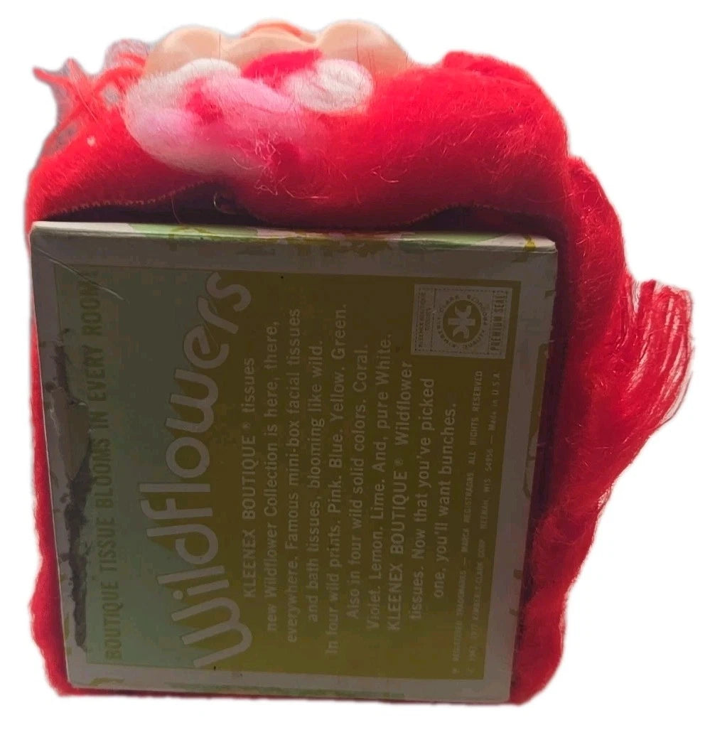 Vintage 1970s Baby Doll Head Red Hair Dispenser with Kleenex Tissue Box | eBay