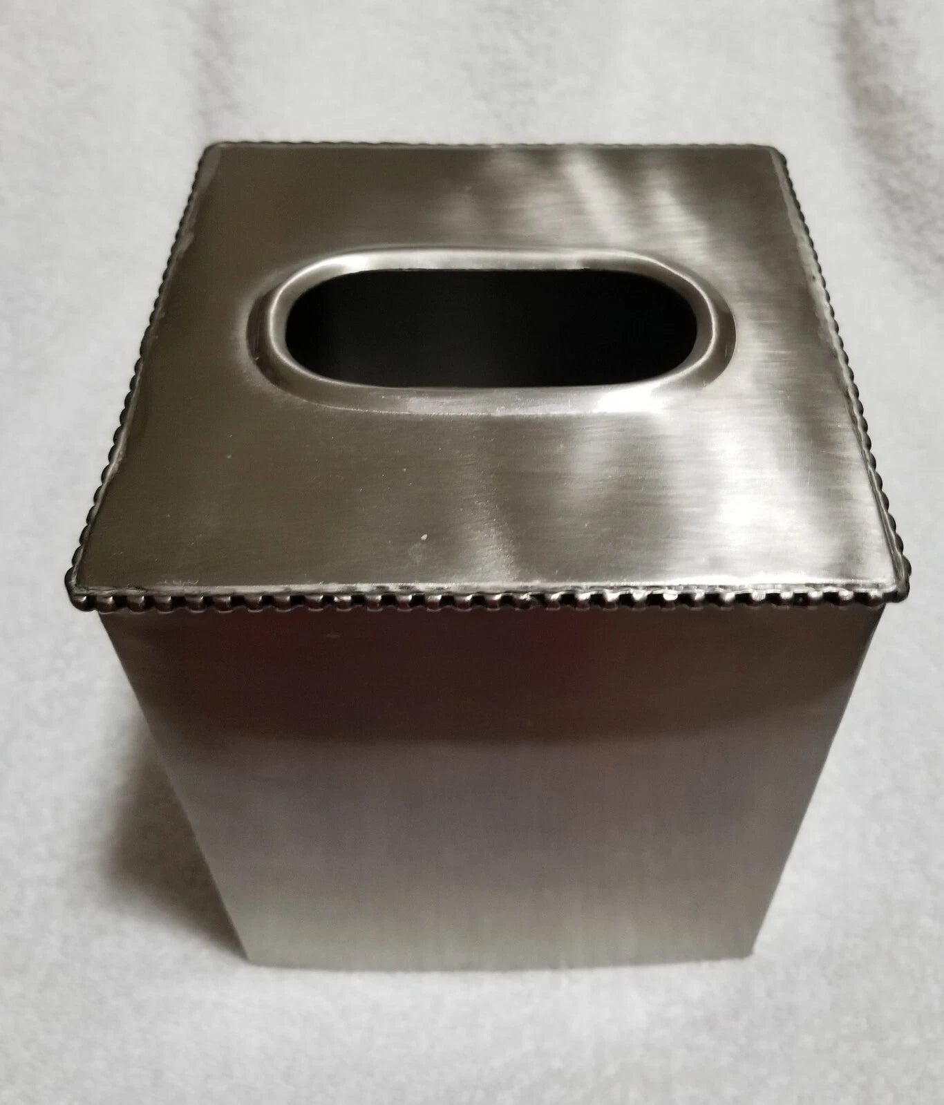 Vtg Pewter Color Metal Tissue Box Cover by Target--Appears to be Stainless | eBay