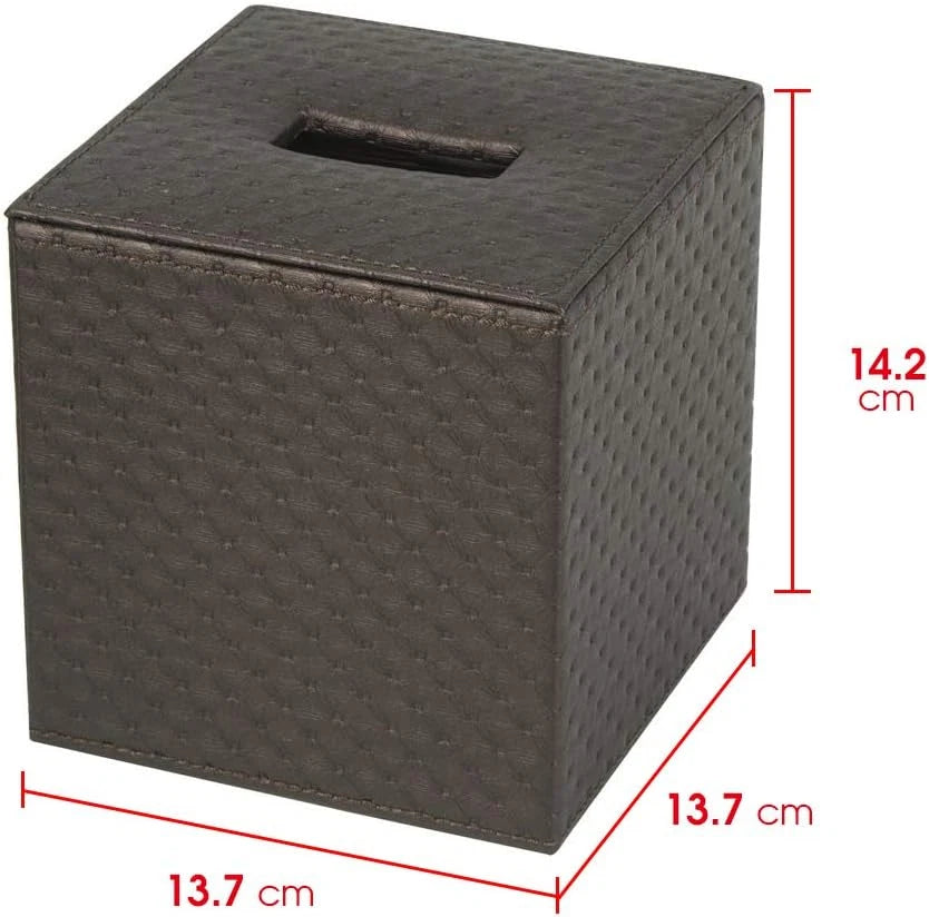 Square Paper Facial Tissue Box Cover Holder for Bathroom Vanity Countertop, Bedr | eBay