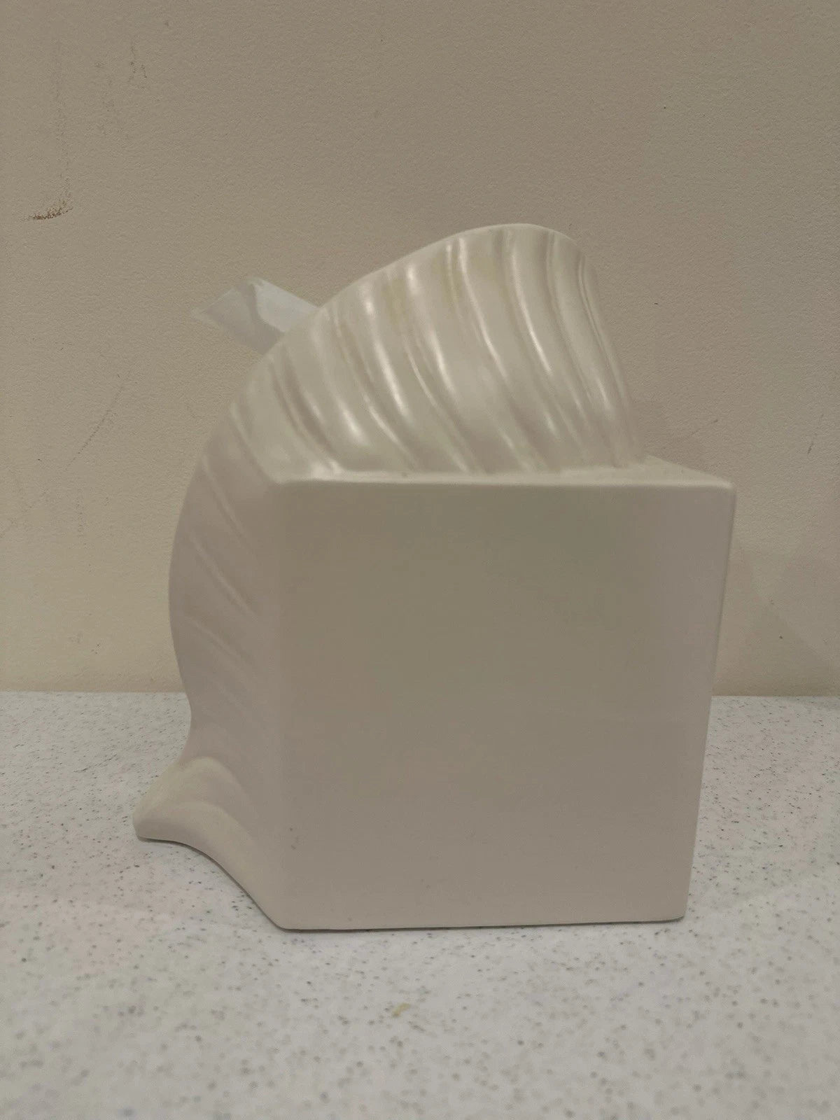 Vintage Conch Sea Shell Tissue Box Cover Ceramic Pottery | eBay