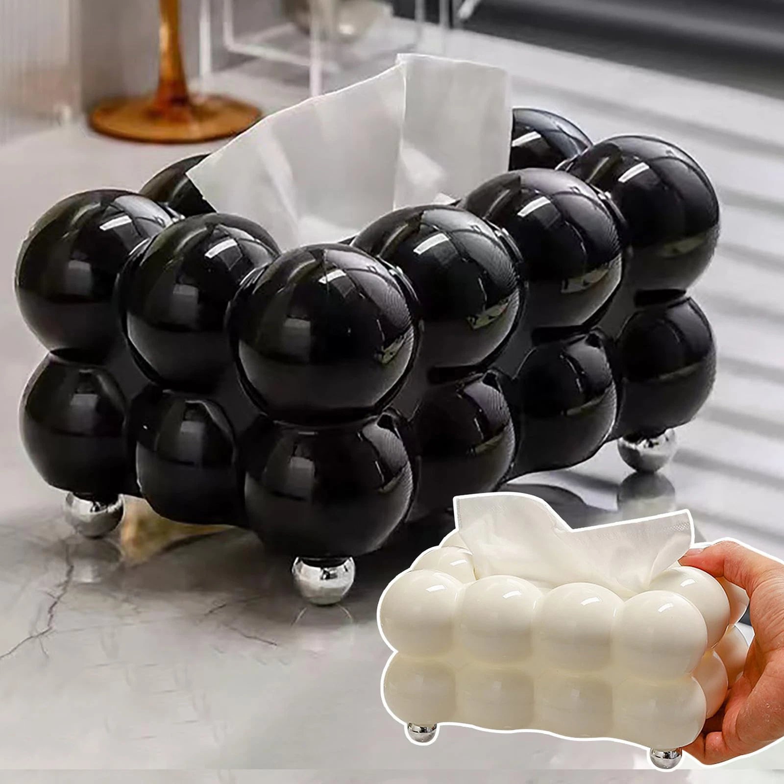Home Tabletop Tissue Box Facial Paper Organizer Storage Dispenser Decorative New | eBay