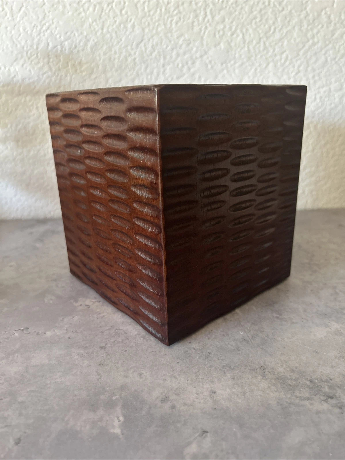 Vintage Echo Wooden Wood Vanity Tissue Square Woven Box Cover - Good Condition | eBay