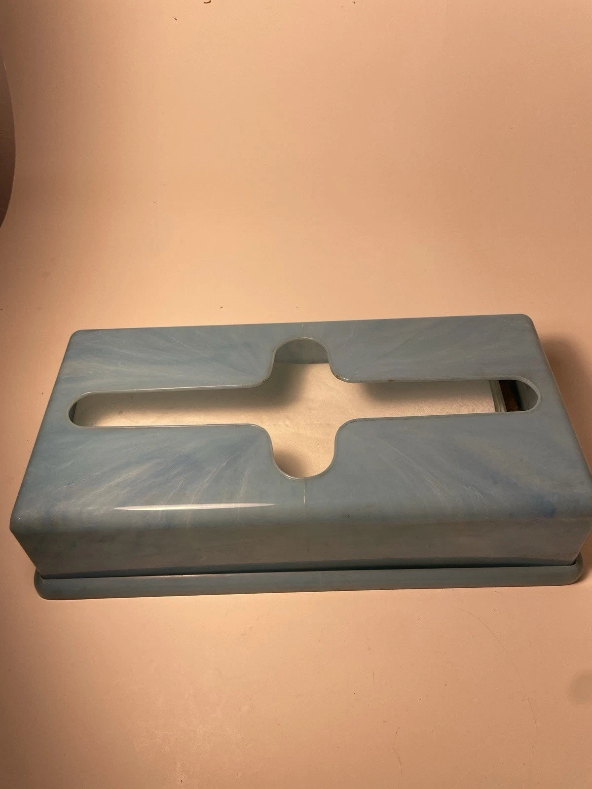 Vtg Light Blue Marble MCM Acrylic Plastic Lucite Tissue Kleenex Box Holder 60s | eBay