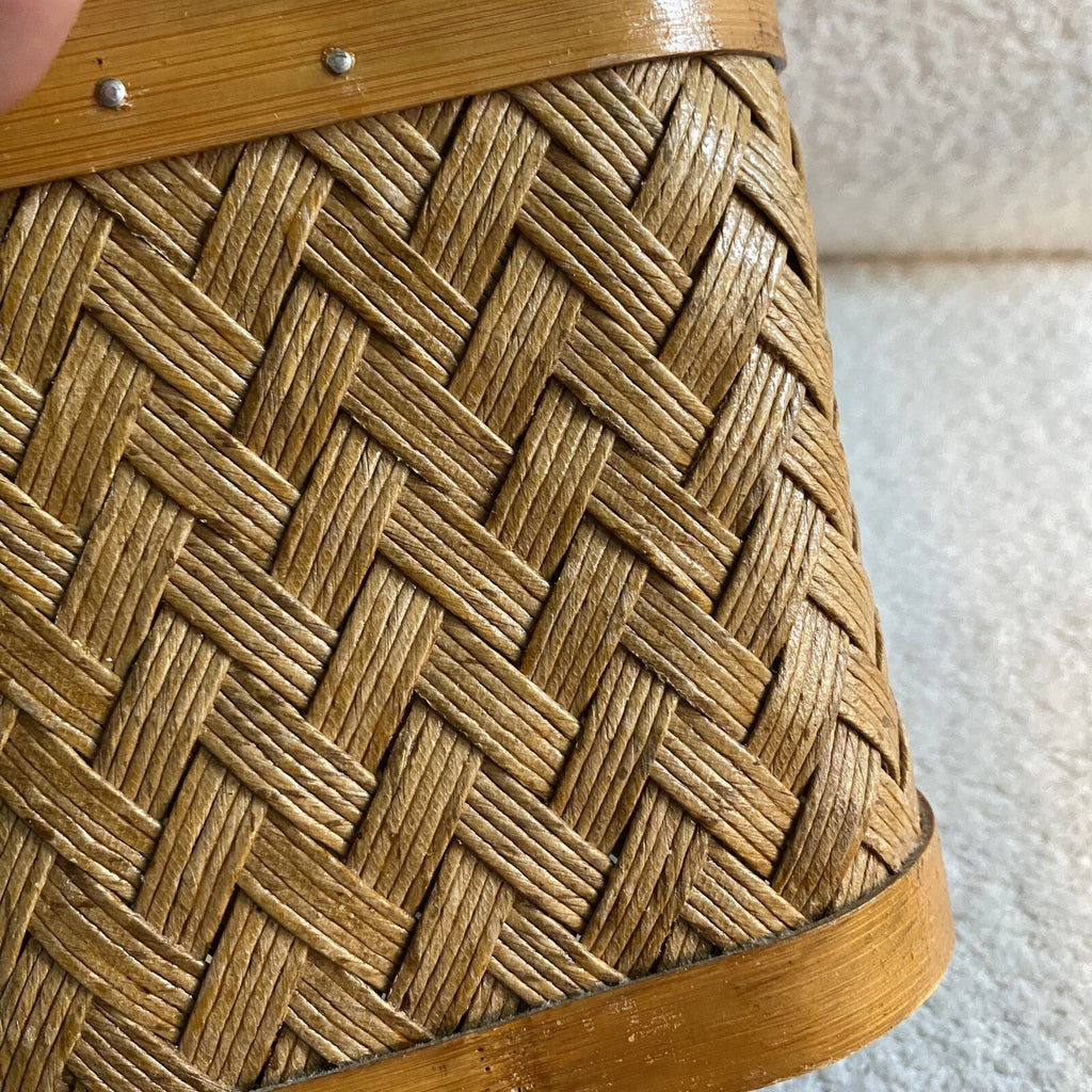 Vintage Woven Rattan Wood Tissue Box Cover Square - Boho / Bohemian / Coastal | eBay