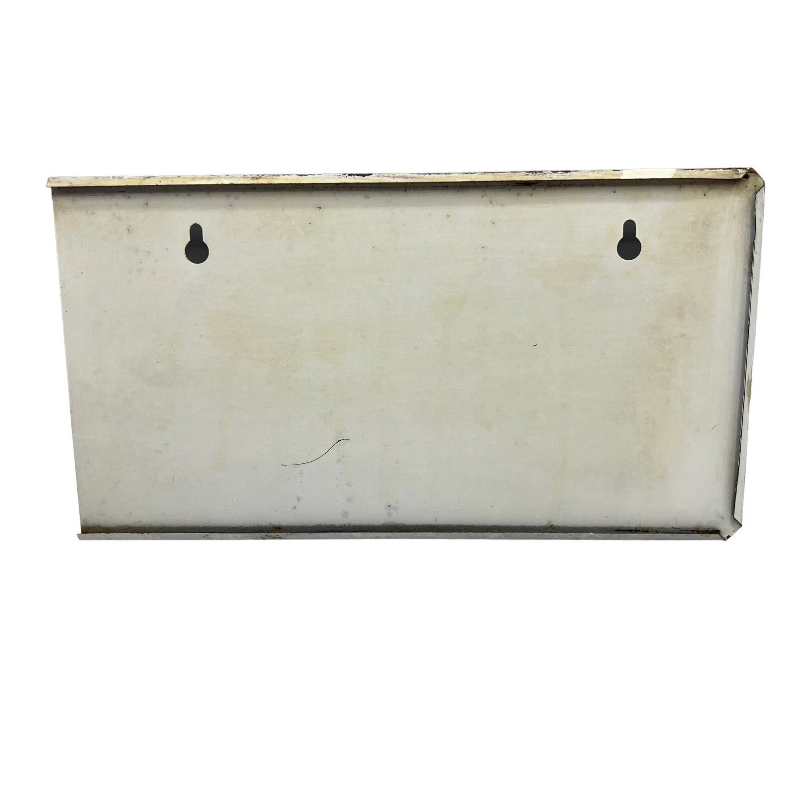 Vintage Metal Long Tissue Box Beige Floral Hand Painted Wall Mount Counter MCM | eBay