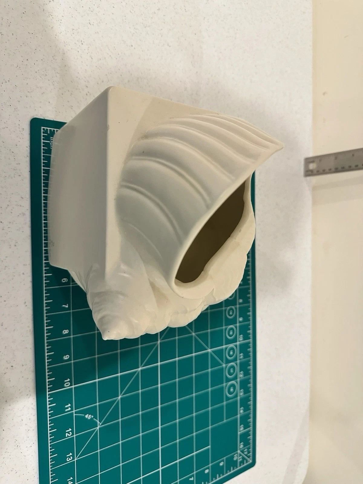 Vintage Conch Sea Shell Tissue Box Cover Ceramic Pottery | eBay