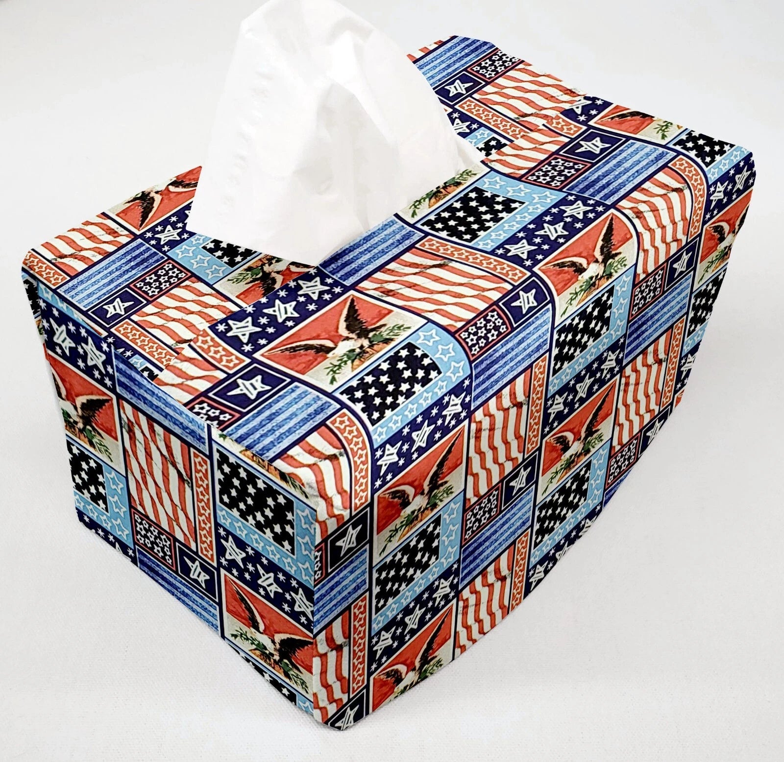 Americana Tissue Box Cover | eBay