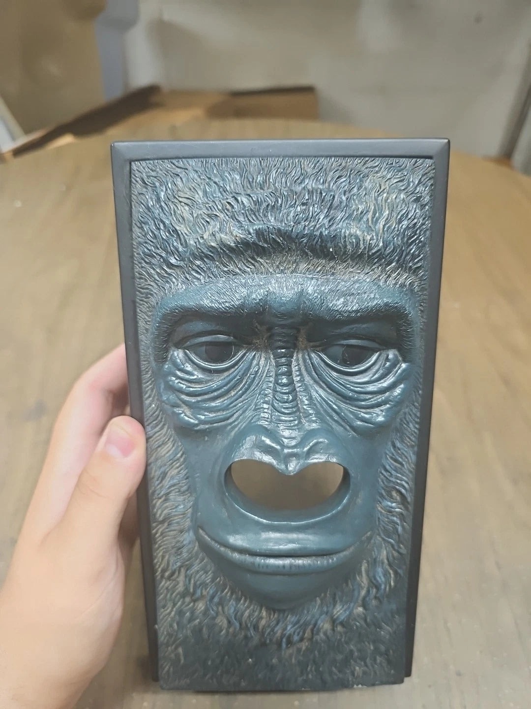 Vintage Tissue Box Cover 3D Resin Gorilla Face Jungle | eBay
