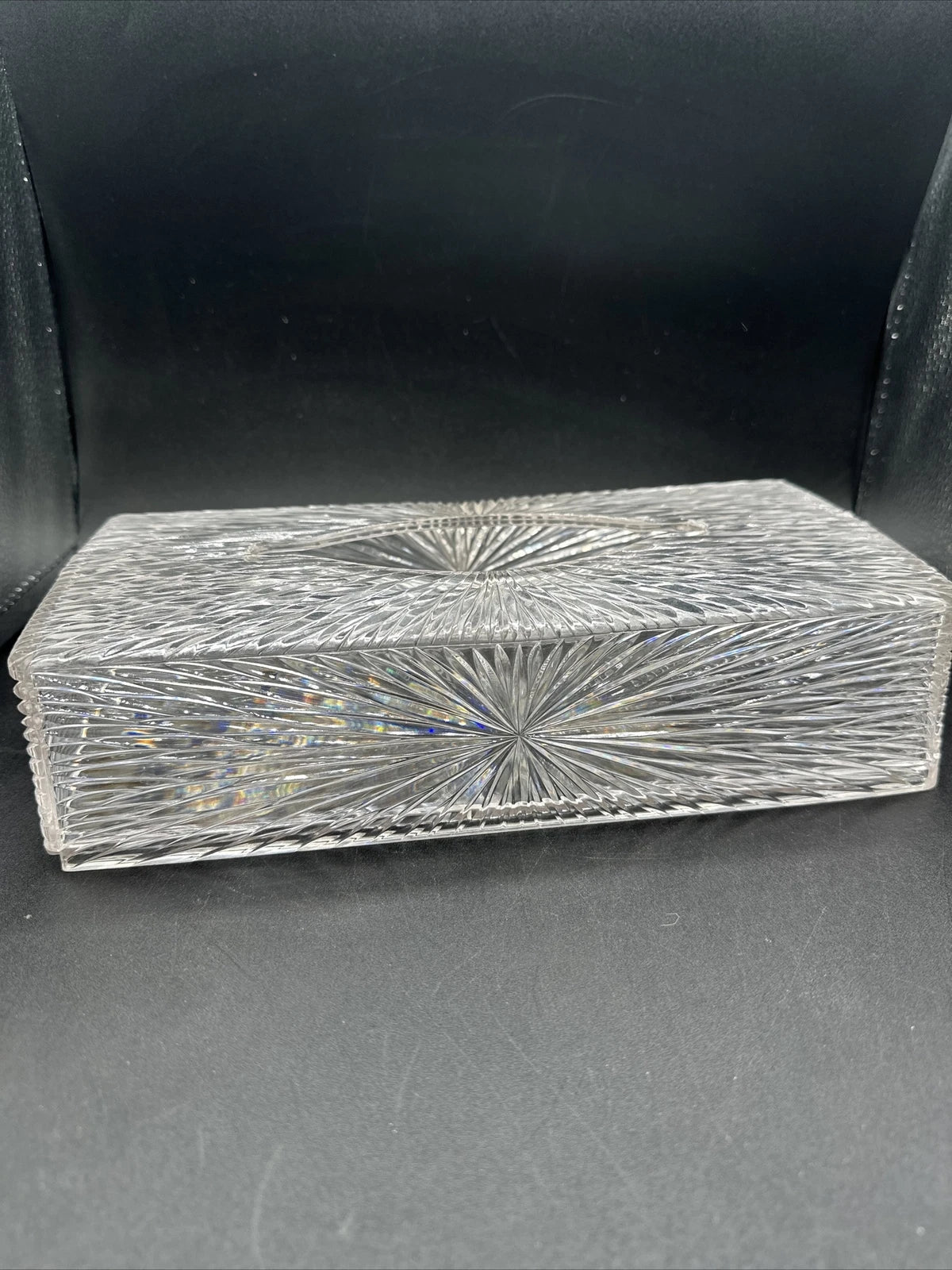 Vtg Tissue Box MCM Lucite Plastic Starburst Celebrity New York Mid Century | eBay