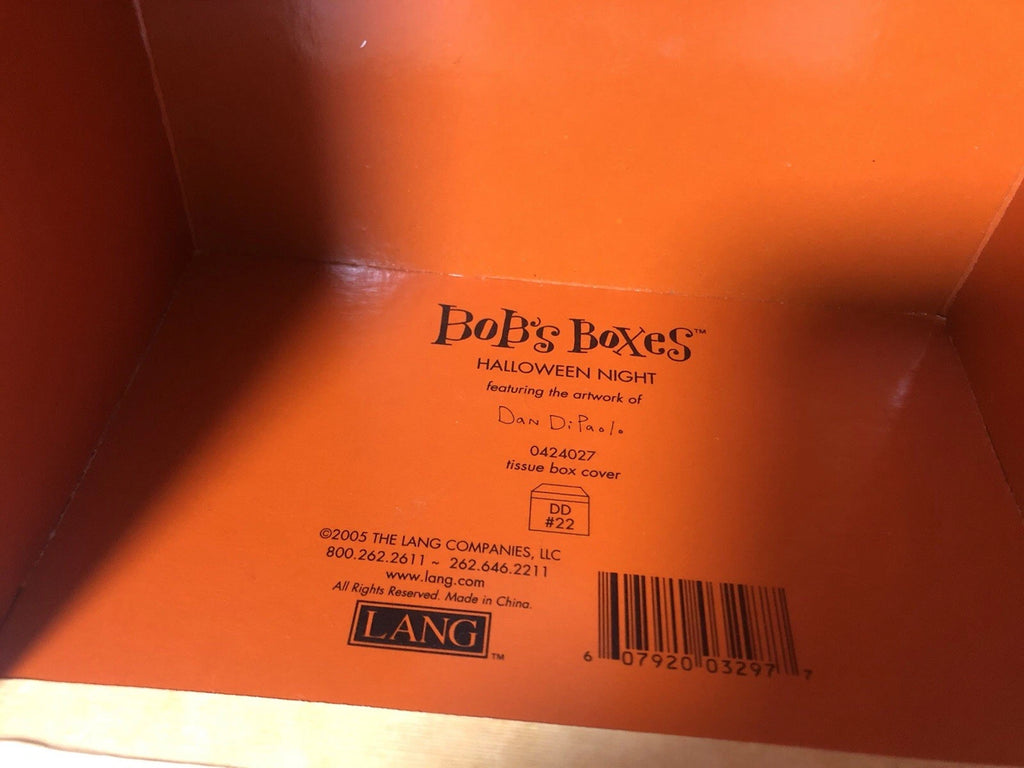Lang Bob’s Boxes Halloween night Trick Or treat Witch Moon Bats Tissue Box Cover | eBay