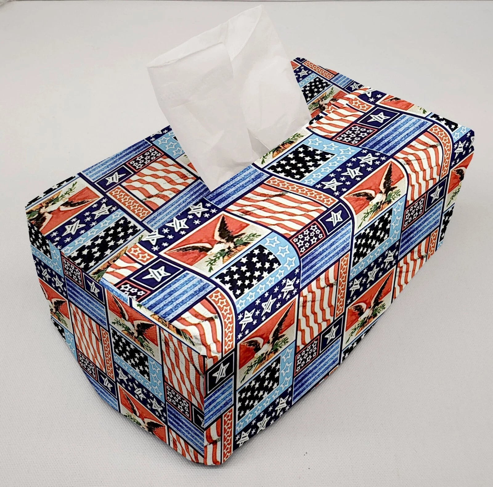 Americana Tissue Box Cover | eBay