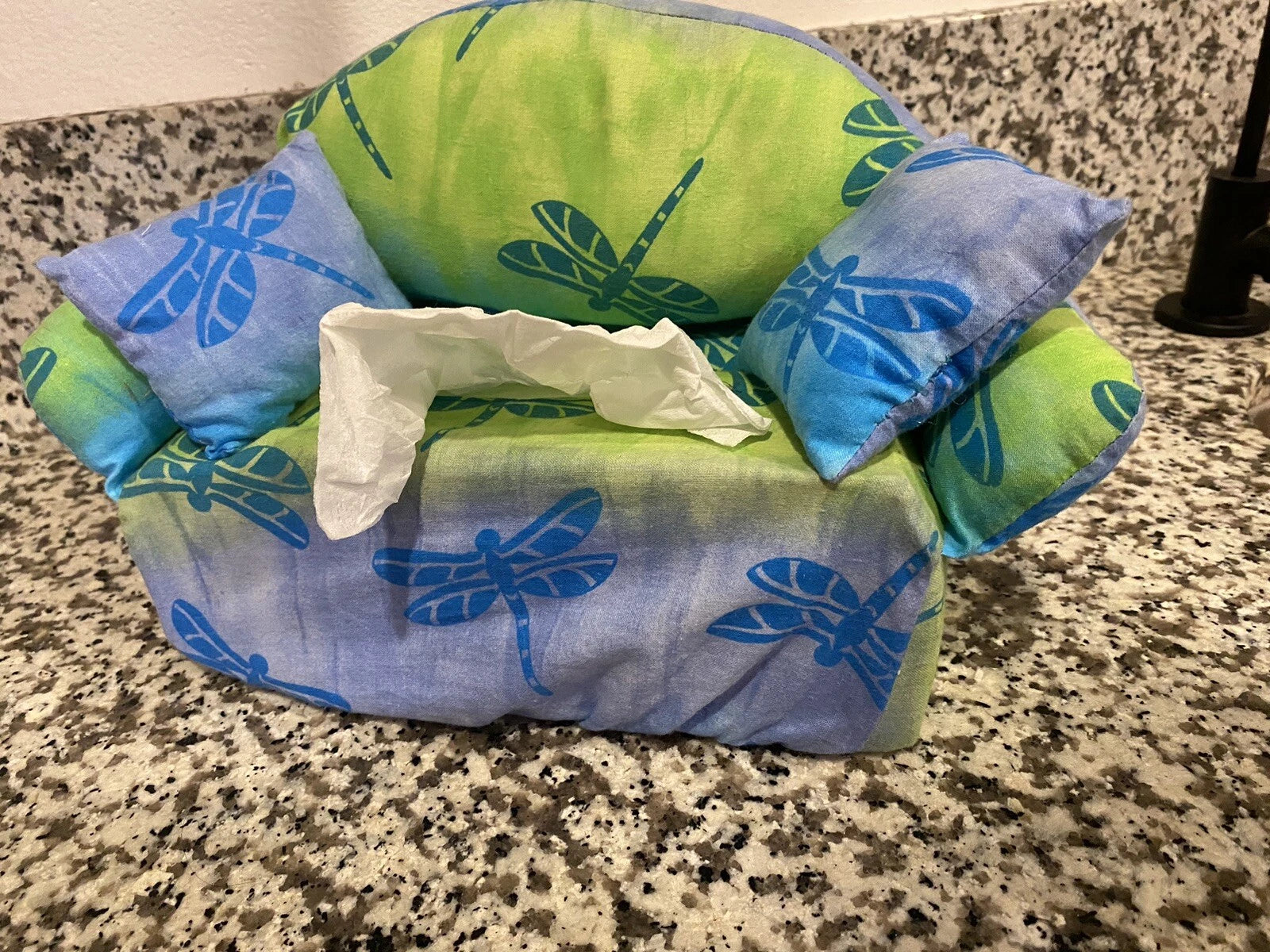 tissue kleenex box COUCH SOFA SLIPCOVER DRAGONFLY FABRIC DISPENSER cover | eBay