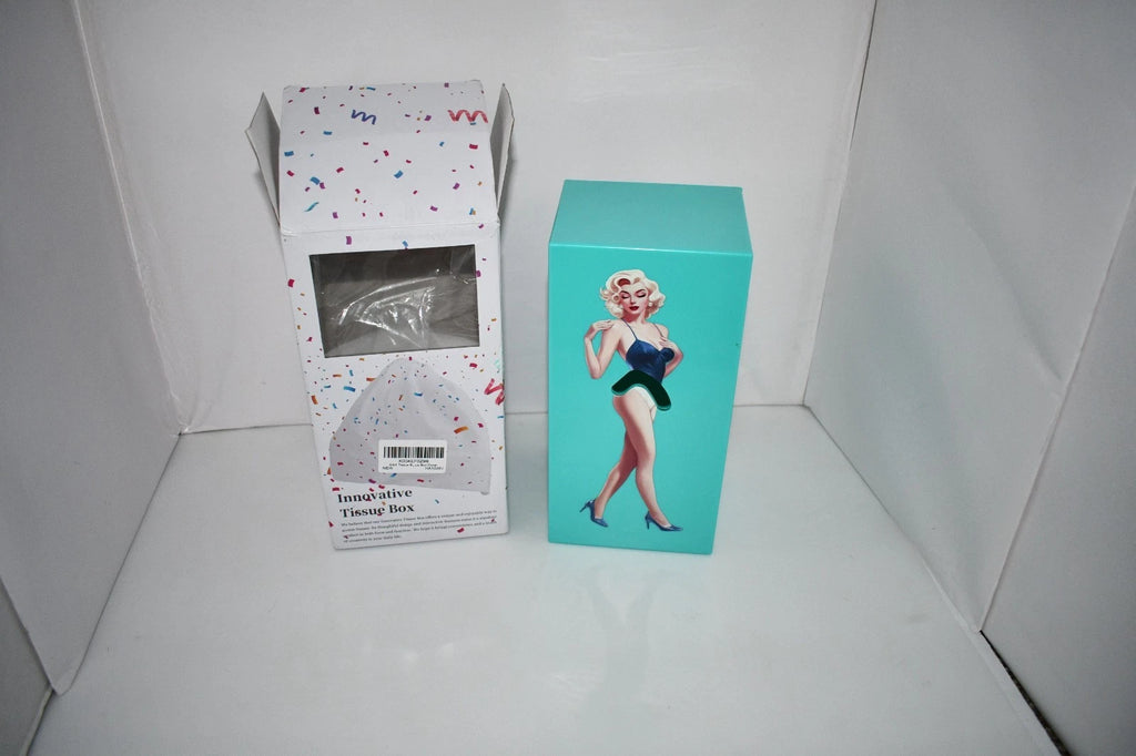 Creative Tissue Box Holder, Vintage Lady Skirt Design, Resin Cover, Blue, NWT | eBay