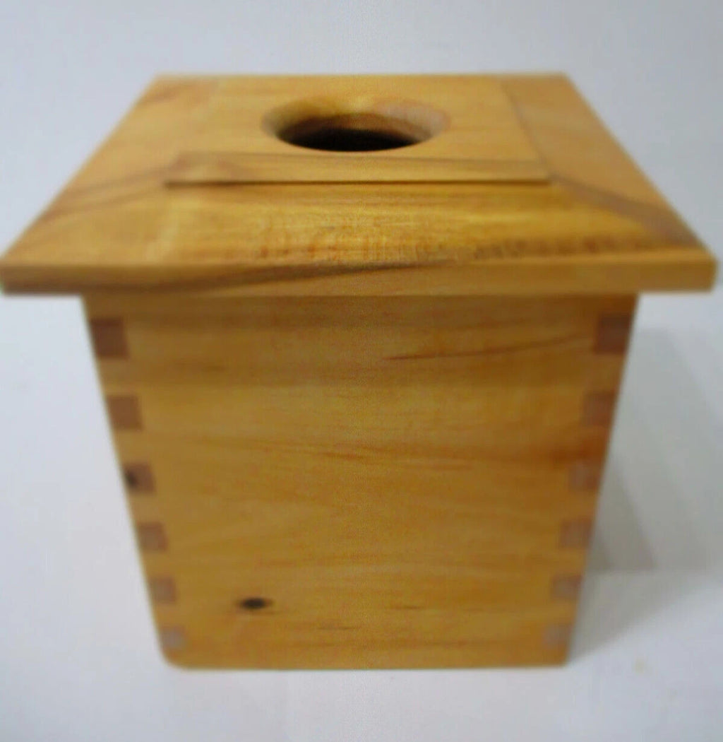 Rustic Handcrafted Wooden Square Tissue Box Holder ~ Rustic ~ Beautiful ~ Nice! | eBay