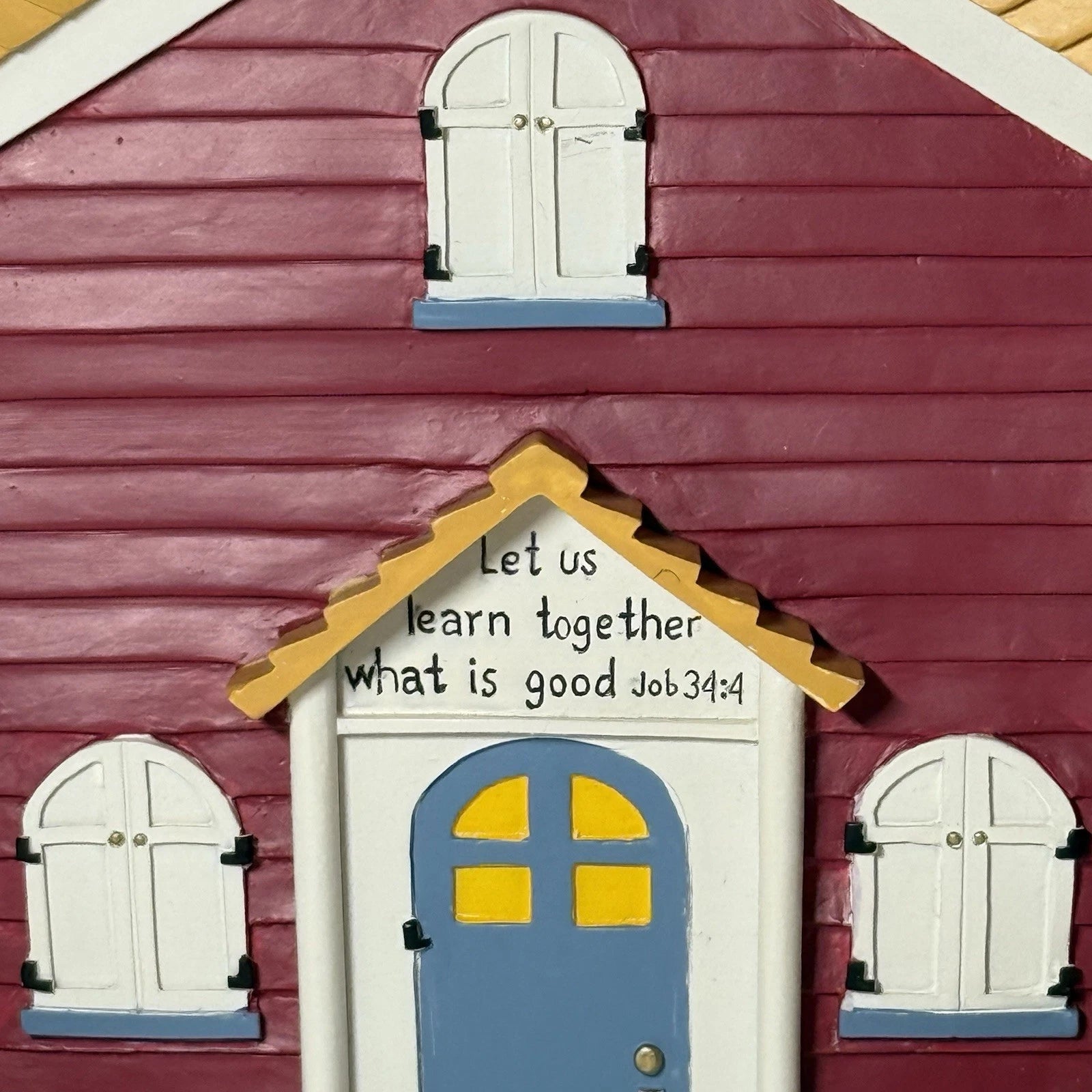 Vintage Zondervan Inspirio School House Job 34:4 Tissue Box Holder | eBay