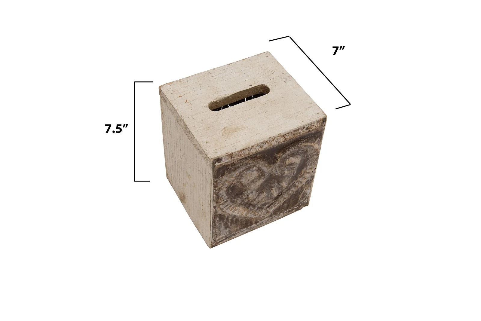 Wood & Metal Bless You Tissue Box Cover | eBay