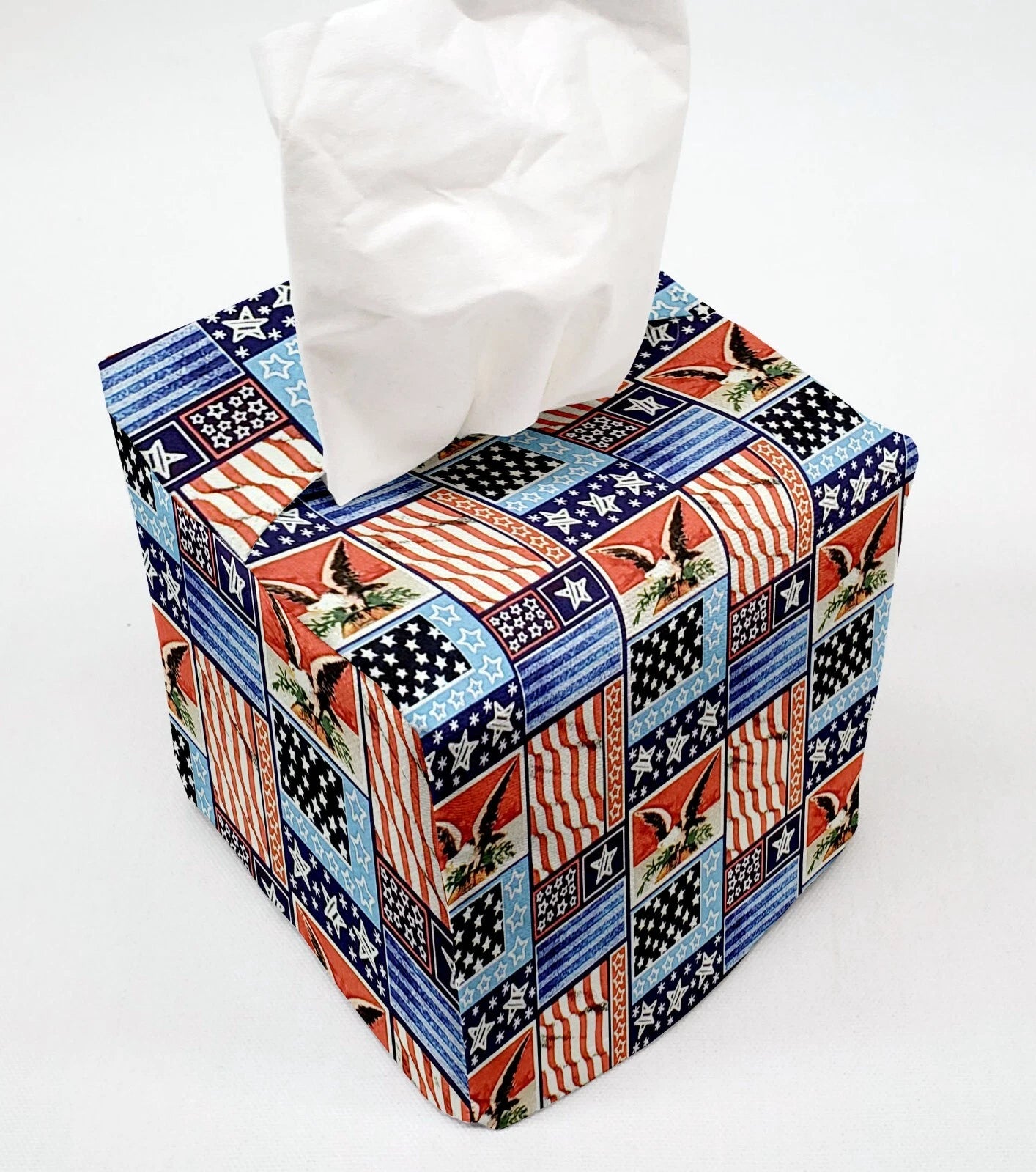 Americana Tissue Box Cover | eBay