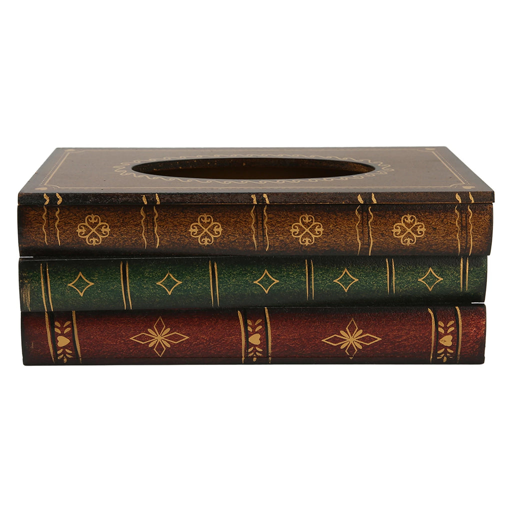 Book Tissue Box Cover Rectangular Tissue Holder Dispenser Paper Cover Case | eBay