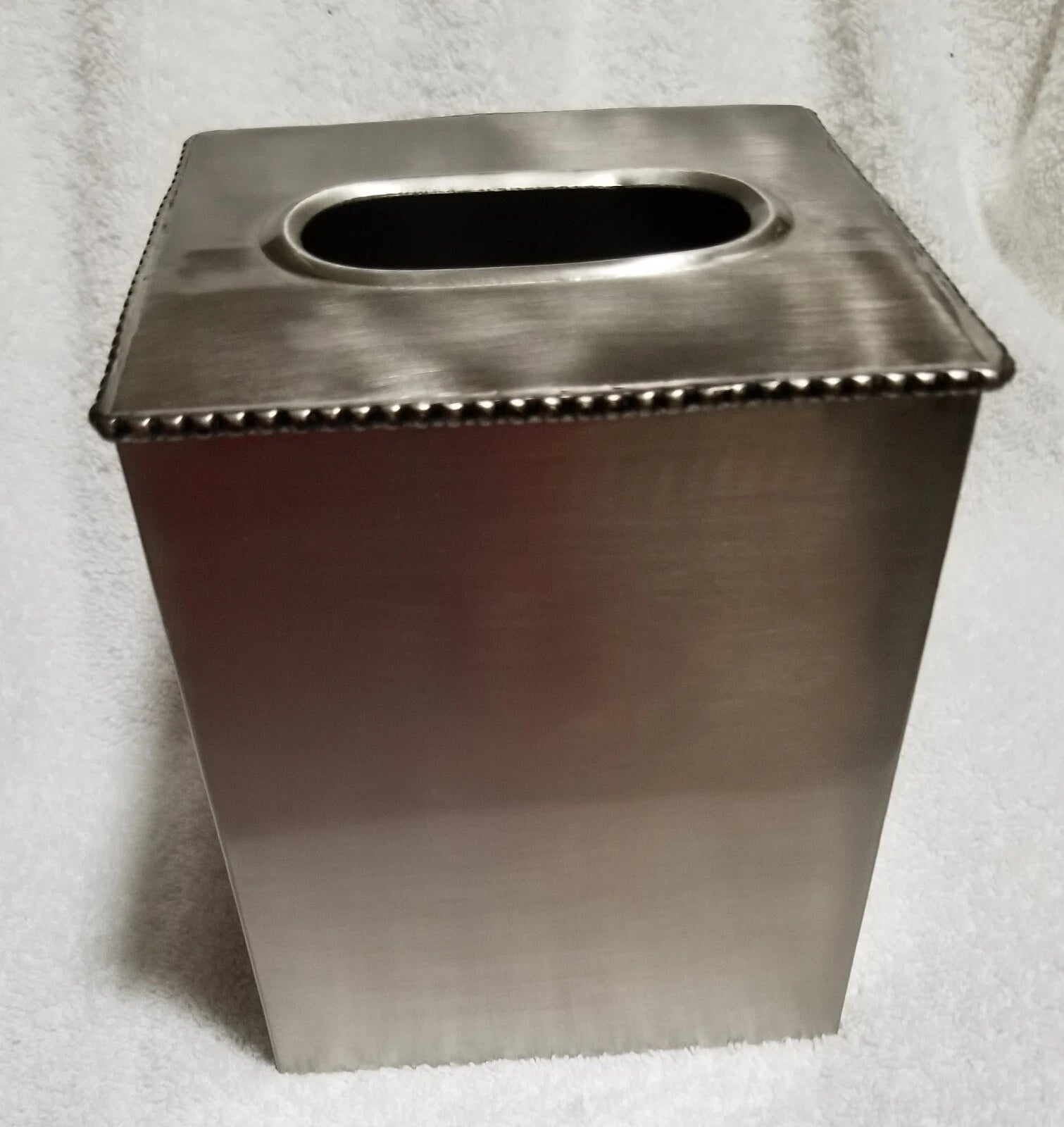 Vtg Pewter Color Metal Tissue Box Cover by Target--Appears to be Stainless | eBay