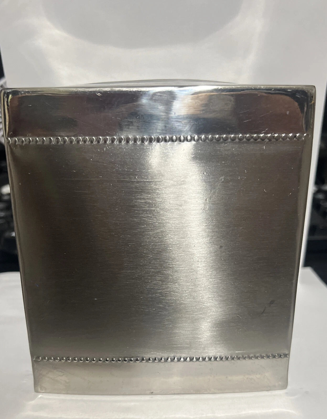 Silver Tone Metal Tissue Box | eBay