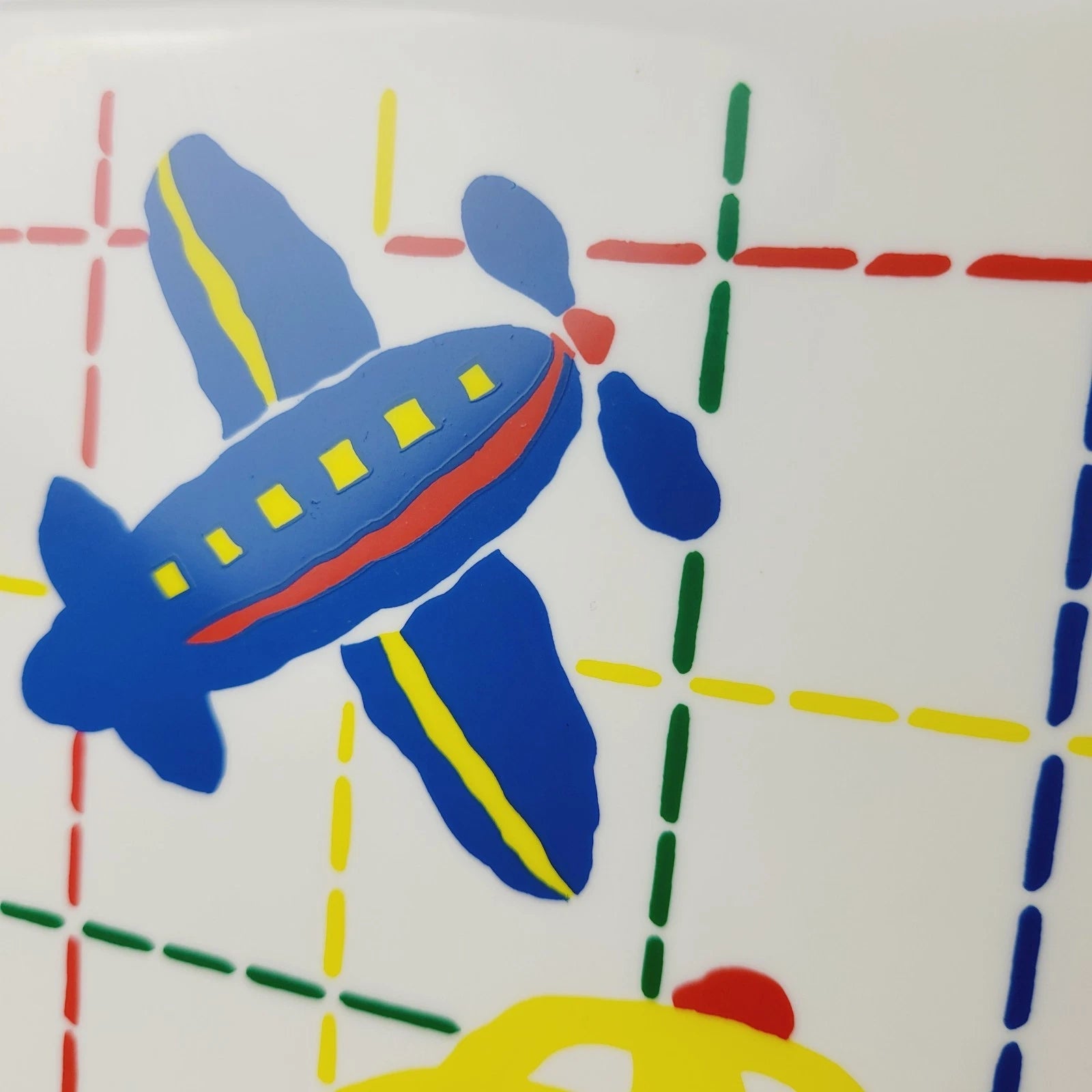 Vintage Tissue Box Cover 80s 90s Airplane Taxi Friends colorful Pop Art Bathroom | eBay