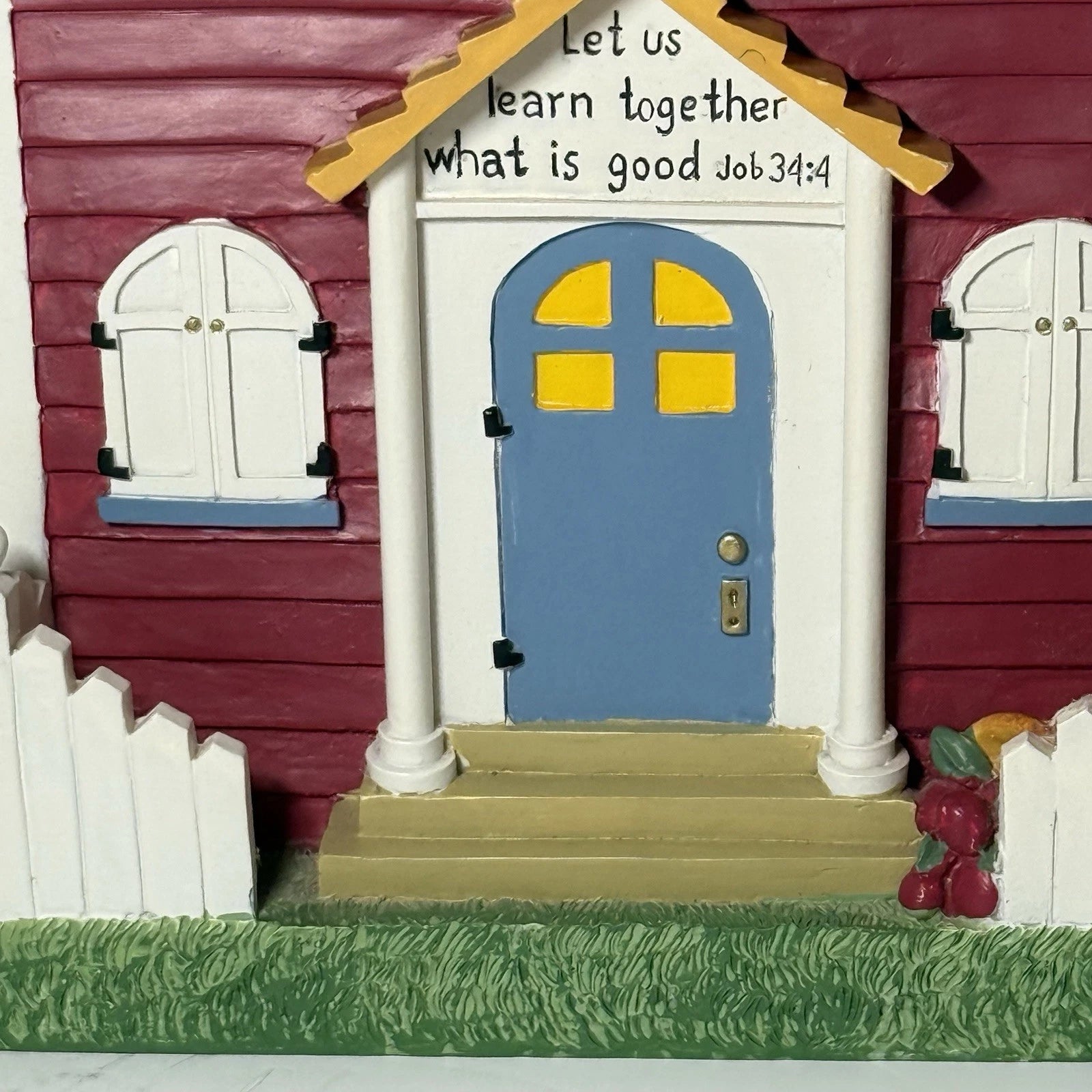 Vintage Zondervan Inspirio School House Job 34:4 Tissue Box Holder | eBay